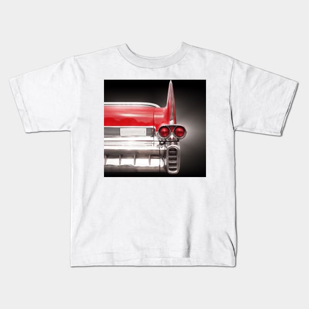 US American classic car 1958 Fleetwood Sixty Special Kids T-Shirt by Beate Gube